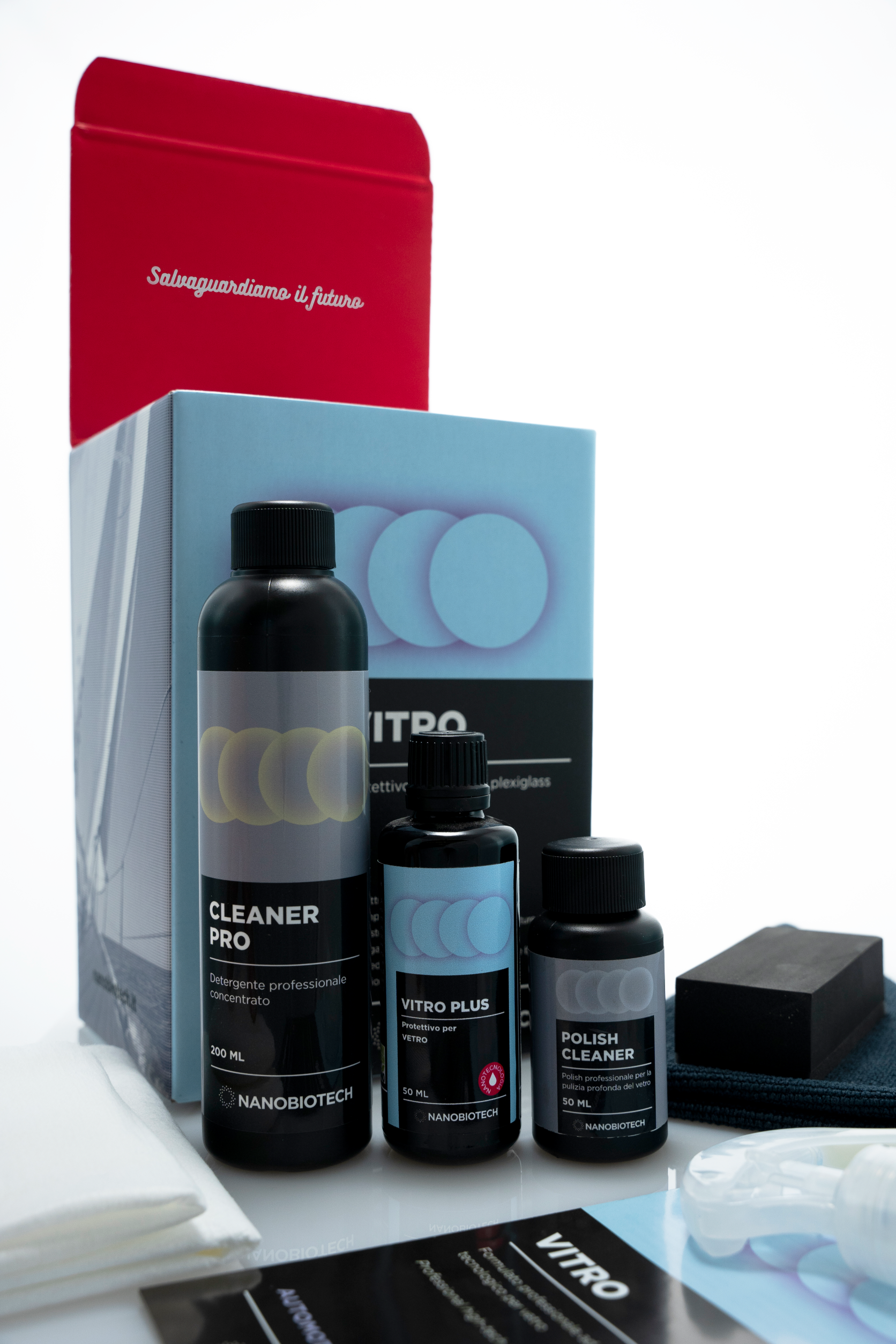 VITRO PLUS - (KIT 30ML) – Trattamento Nanotecnologico Superidrofobico per Vetri | Anti Calcare Box Doccia, Finestre e Vetrate [6]
