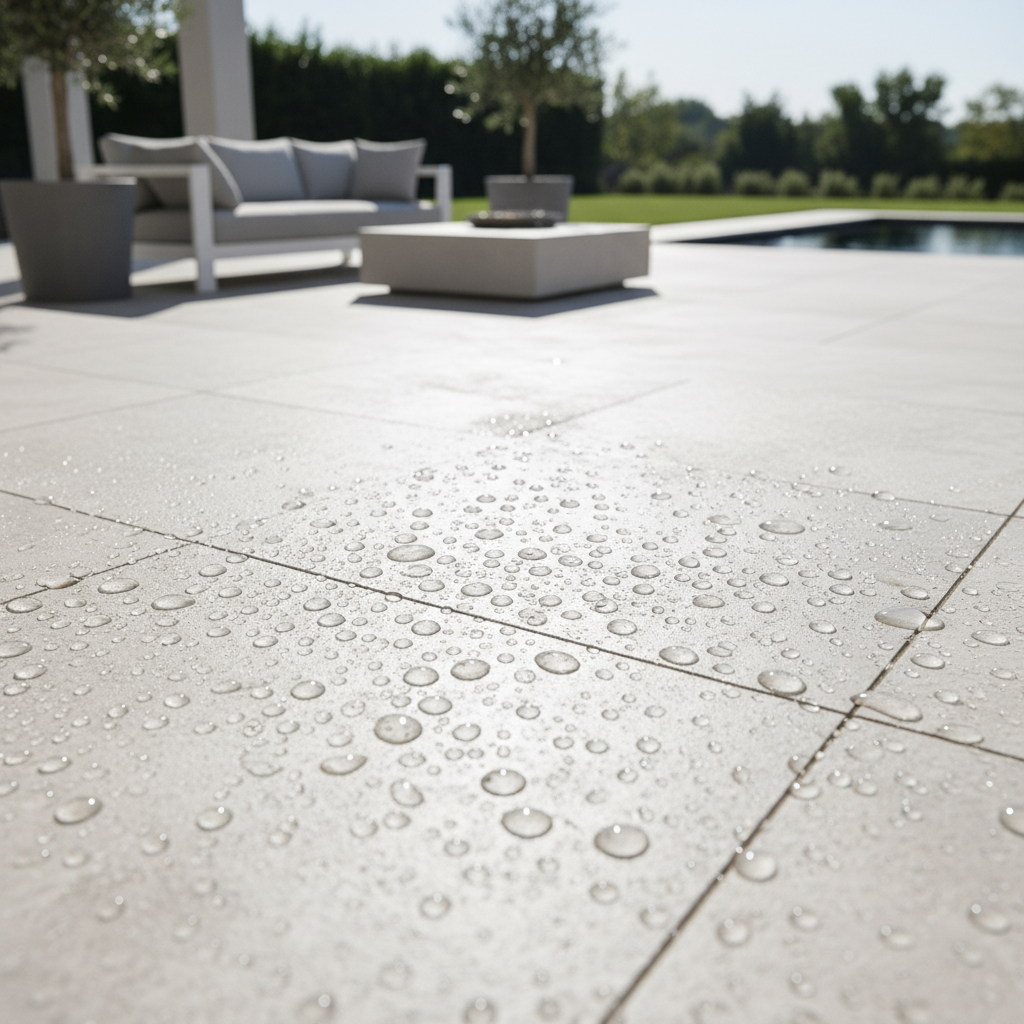 Terrazza con trattamento idrorepellente